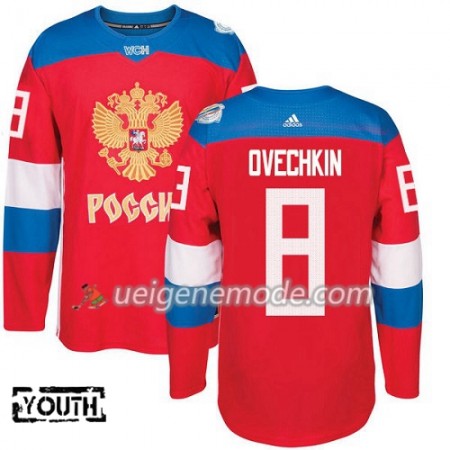 Russland Trikot Alexander Ovechkin 8 2016 World Cup Kinder Rot Premier